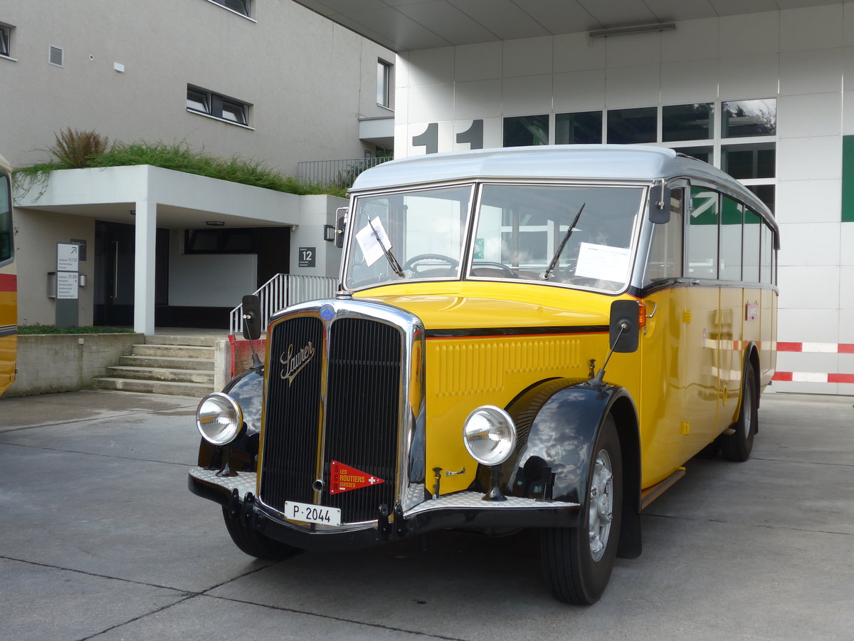 (184'318) - Schmutz, Vaulruz -  P 2044  - Saurer/Saurer (ex Nestl�; ex P 23'019; ex P 2044) am 26. August 2017 in Oberkirch, CAMPUS Sursee