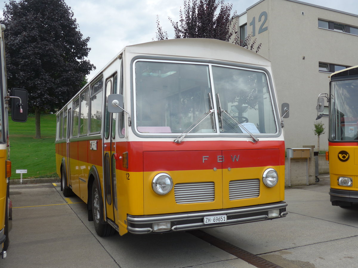 (184'347) - Tr�b, Oberrieden - Nr. 12/ZH 69'651 - FBW/R&J (ex Ryffel, Uster Nr. 12) am 26. August 2017 in Oberkirch, CAMPUS Sursee