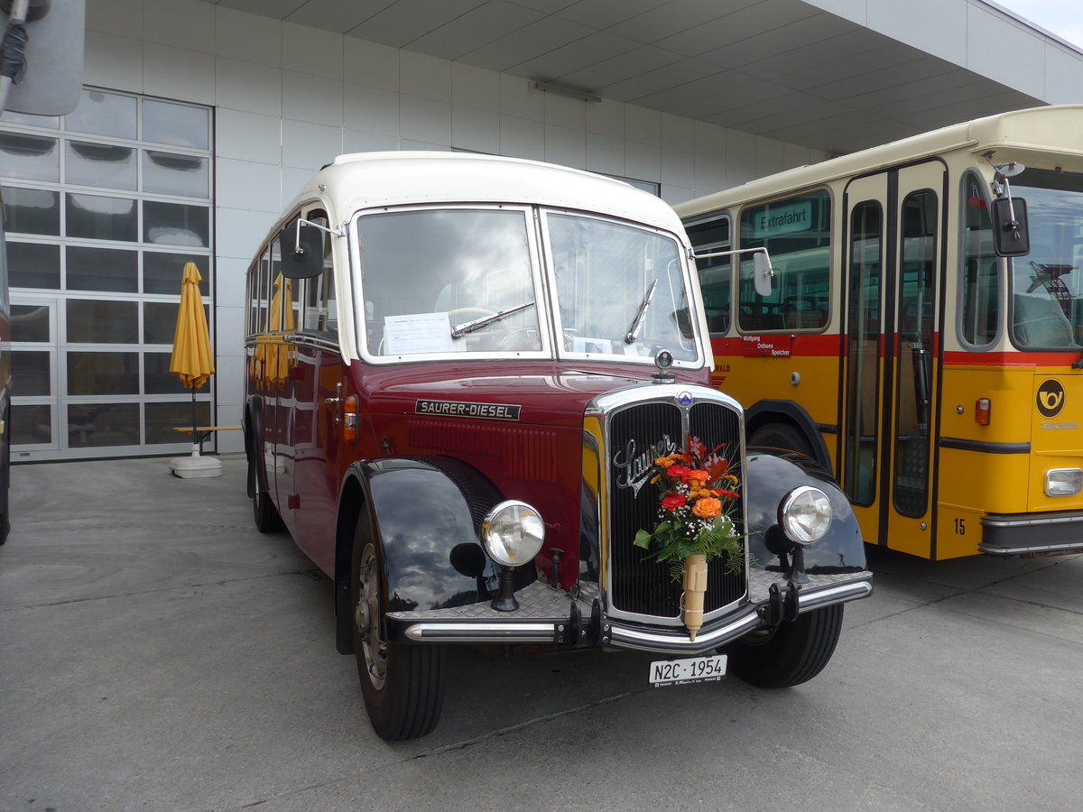 (184'351) - Bechter, Kriens - Saurer/Krapf (ex M�nch, D-Marienberg; ex Spirig, Widnau; ex RhV Altst�tten Nr. 33; ex Th�r, Eichberg) am 26. August 2017 in Oberkirch, CAMPUS Sursee