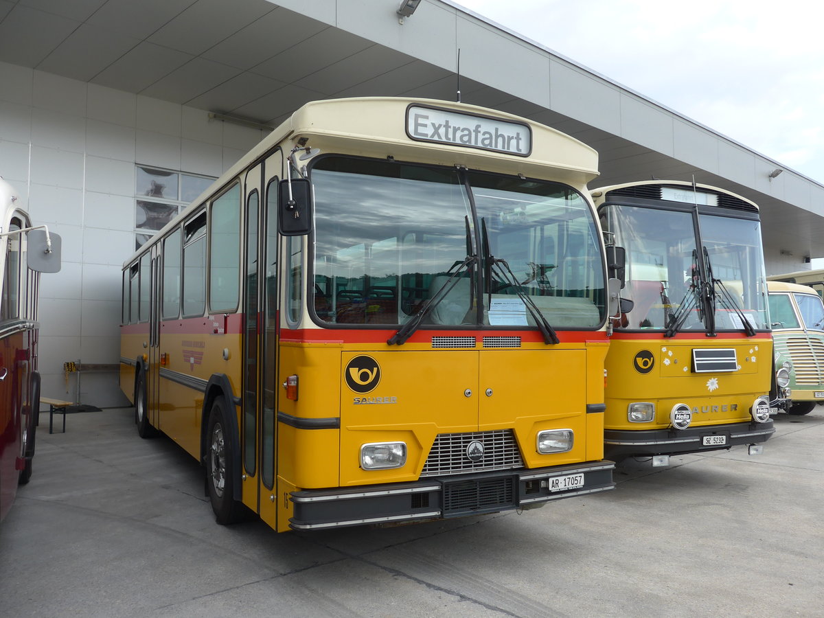 (184'352) - Osthues, Teufen - Nr. 15/AR 17'057 - Saurer-Leyland/Hess (ex AVG Grindelwald Nr. 15; ex RhV Alstst�tten Nr. 42) am 26. August 2017 in Oberkirch, CAMPUS Sursee