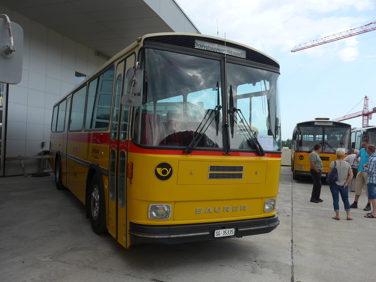 (184'359) - Dornbierer, Thal - SG 35'335 - Saurer/T�scher (ex FRAM Drachten/NL Nr. 24; ex PostAuto Graub�nden; ex P 24'367) am 26. August 2017 in Oberkirch, CAMPUS Sursee