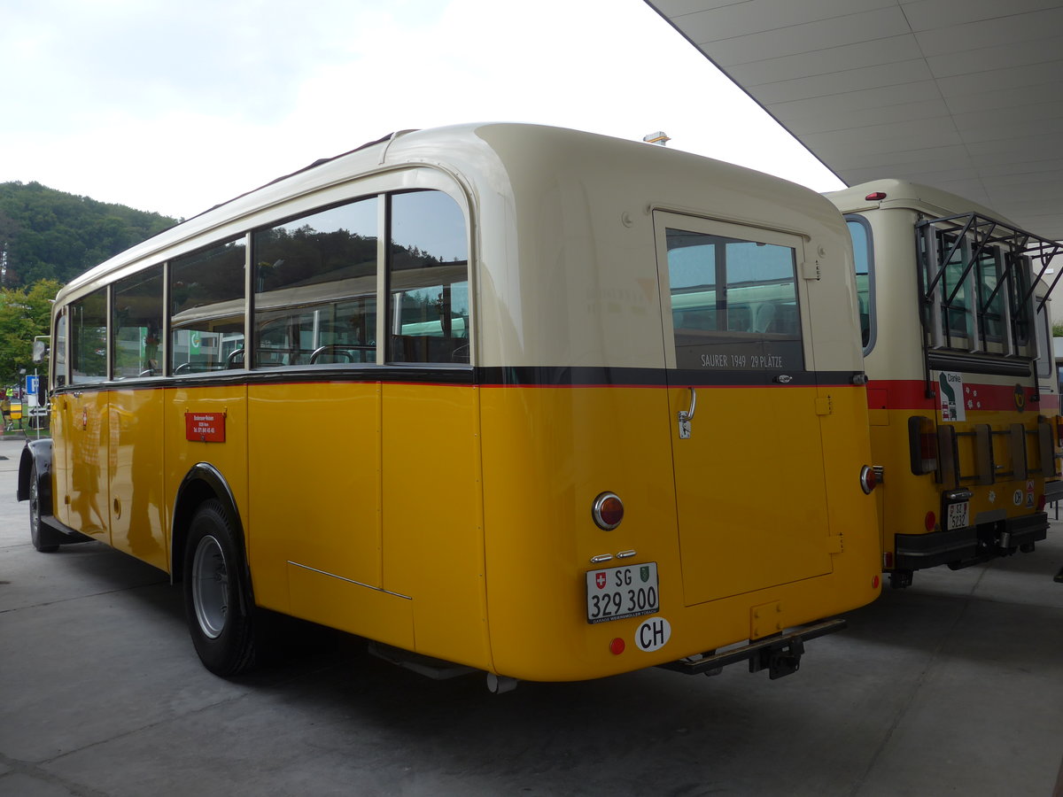 (184'377) - Baumgartner, Horn - SG 329'300 - Saurer/T�scher (ex Bucheli, Luzern Nr. 10; ex Gr�ni, Udligenswil) am 26. August 2017 in Oberkirch, CAMPUS Sursee