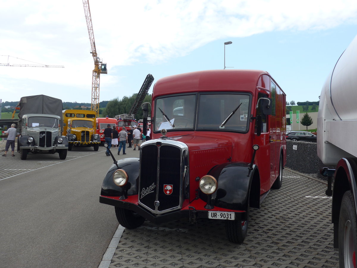 (184'401) - Schuler, Amsteg - UR 9031 - Berna/Hess (ex H�fliger, Luzern; ex M+3143) am 26. August 2017 in Oberkirch, CAMPUS Sursee