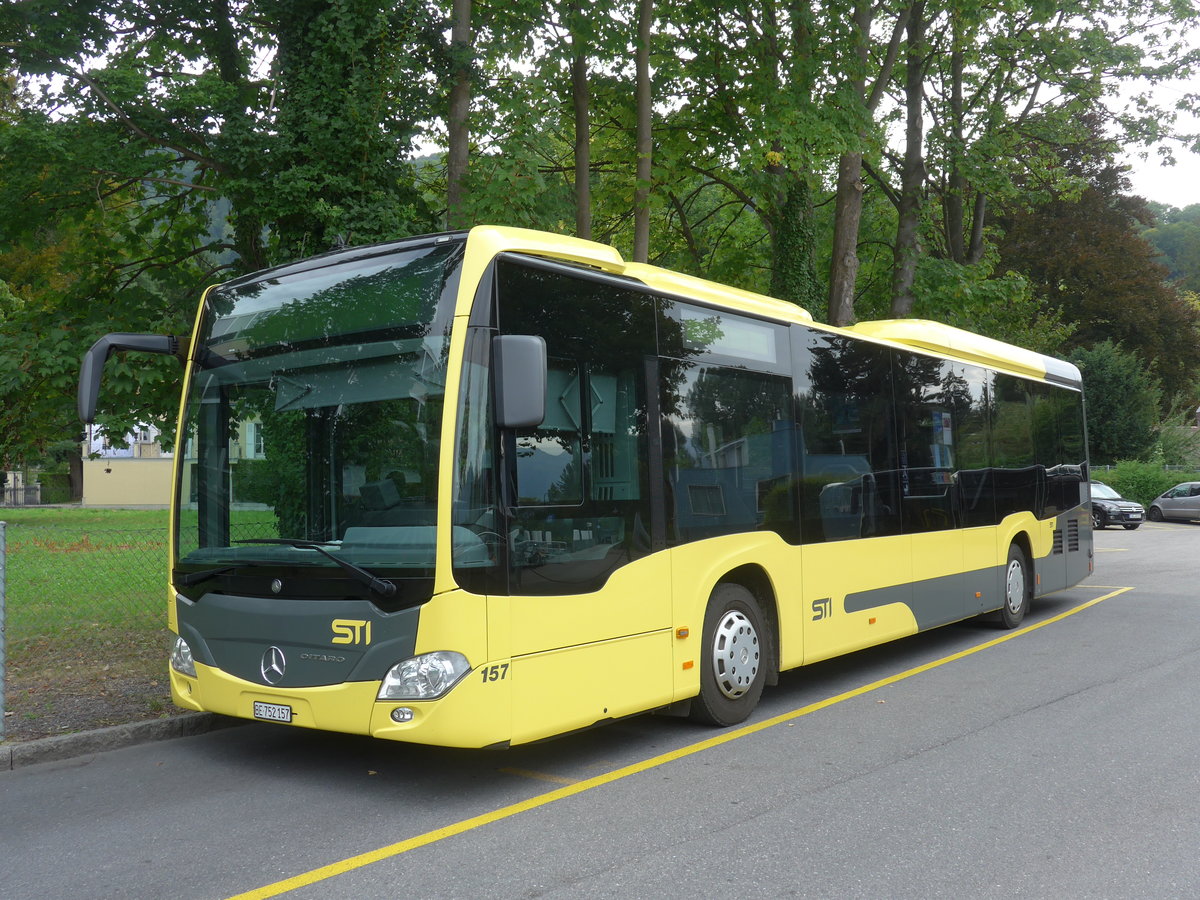 (184'534) - STI Thun - Nr. 157/BE 752'157 - Mercedes am 28. August 2017 bei der Schiffl�ndte Thun