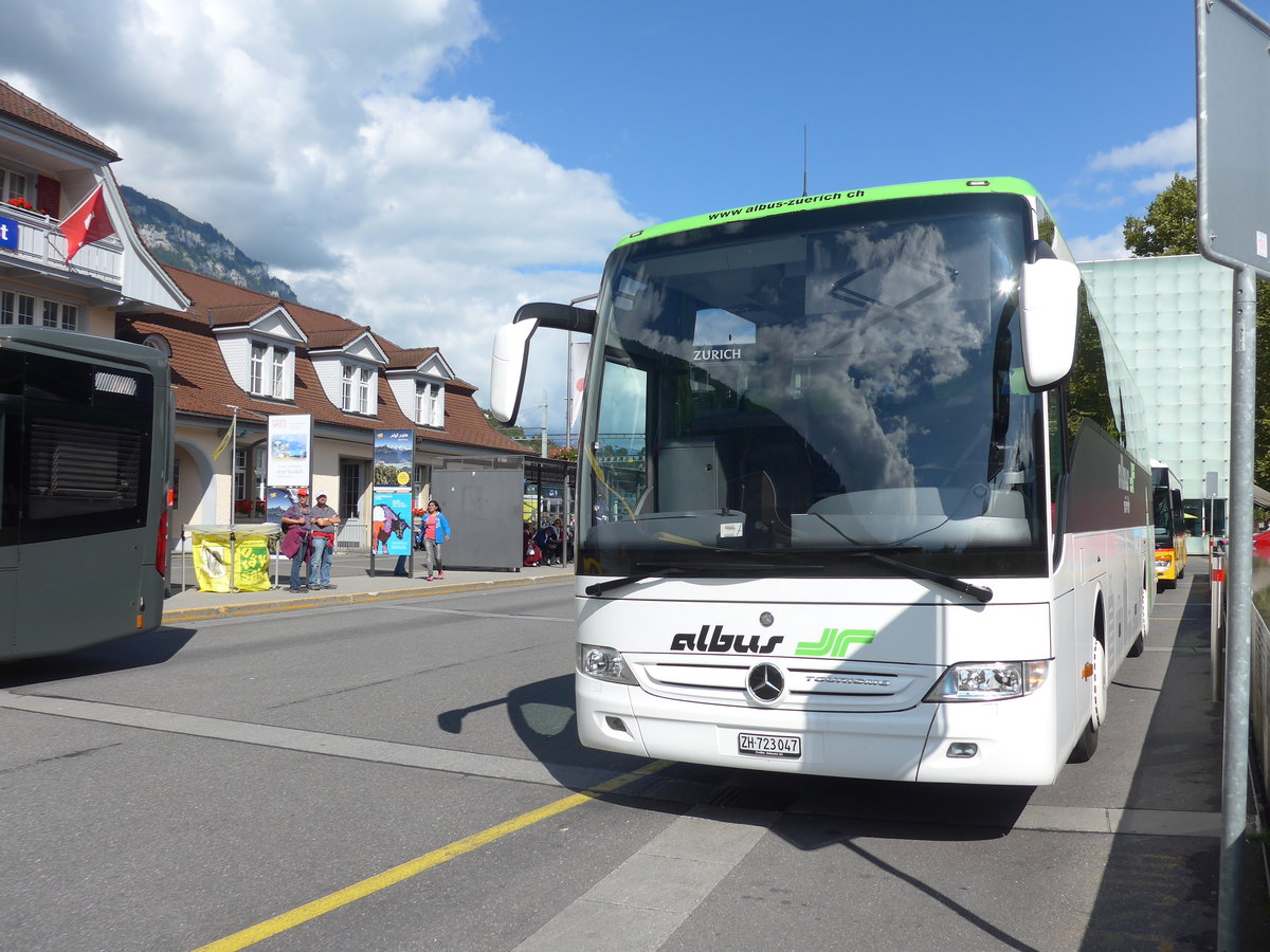 (184'598) - Albus, Z�rich - Nr. 5160/ZH 723'047 - Mercedes am 3. September 2017 beim Bahnhof Interlaken Ost