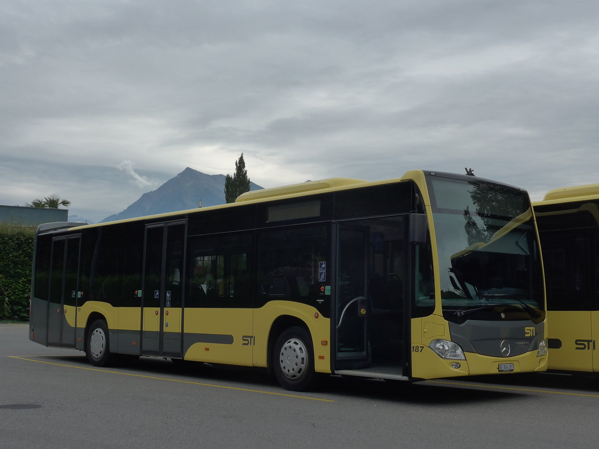 (184'670) - STI Thun - Nr. 187/BE 804'187 - Mercedes am 4. September 2017 bei der Schiffl�ndte Thun