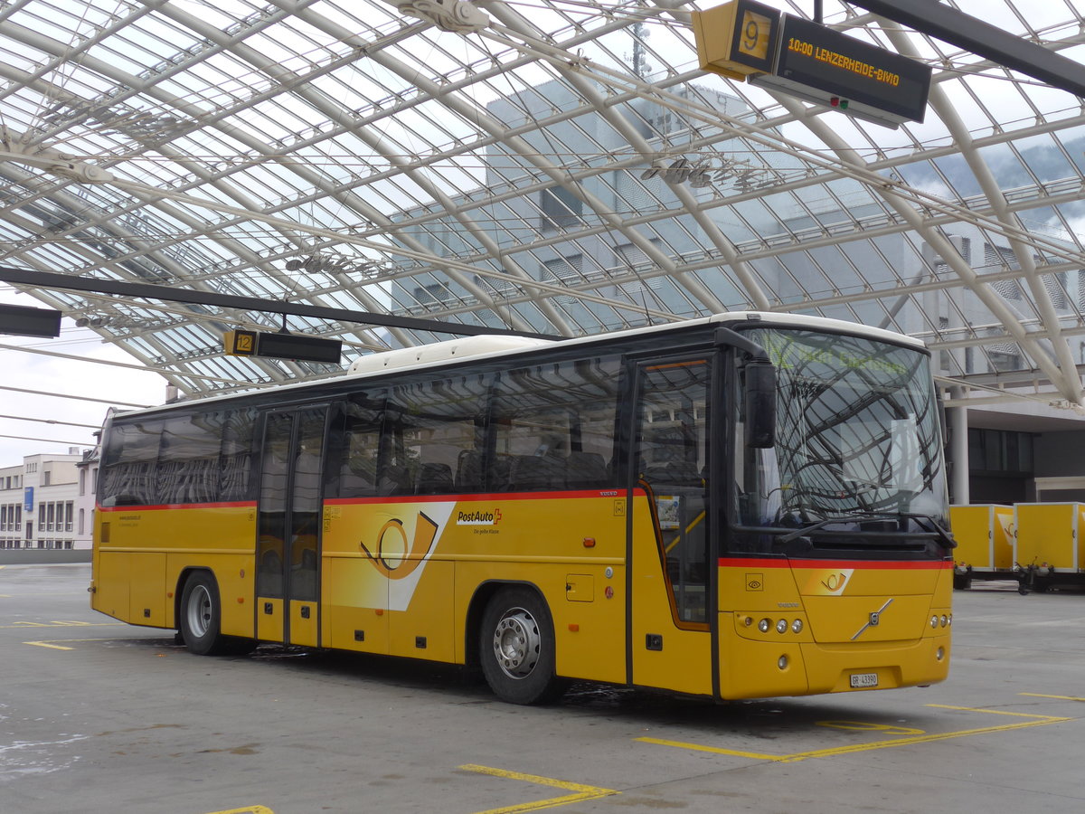 (184'796) - Demarmels, Salouf - GR 43'390 - Volvo (ex PostAuto Graub�nden) am 16. September 2017 in Chur, Postautostation