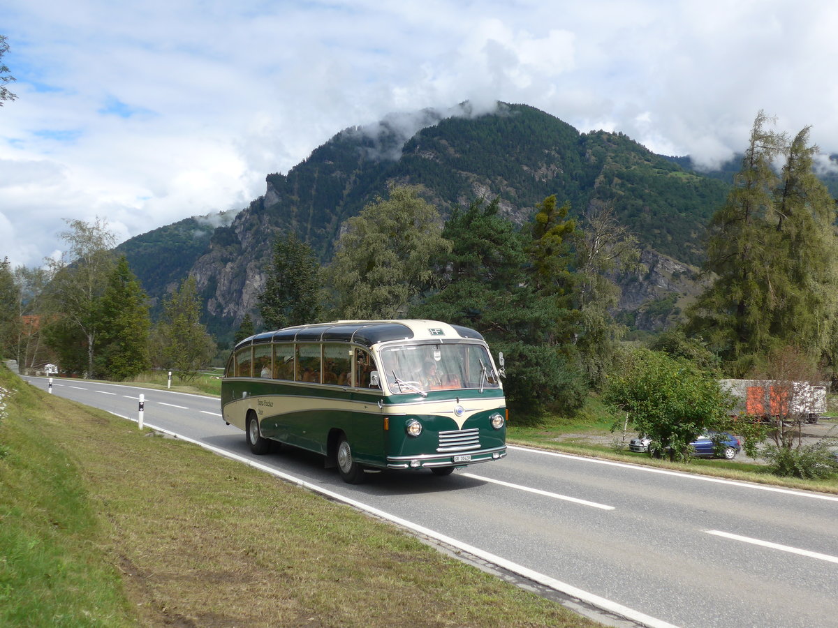 (184'816) - Fischer, Chur - GR 20'420 - Saurer/R&J (ex Geiger, Adelboden Nr. 1; ex AAGI Interlaken) am 16. September 2017 in Cazis, B�ndner Arena