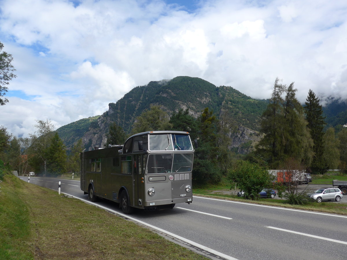 (184'886) - Schneider, Schmerikon - SG 13'934 - FBW/T�scher Hochlenker (ex Basler, Hofstetten; ex VBZ Z�rich Nr. 244) am 16. September 2017 in Cazis, B�ndner Arena