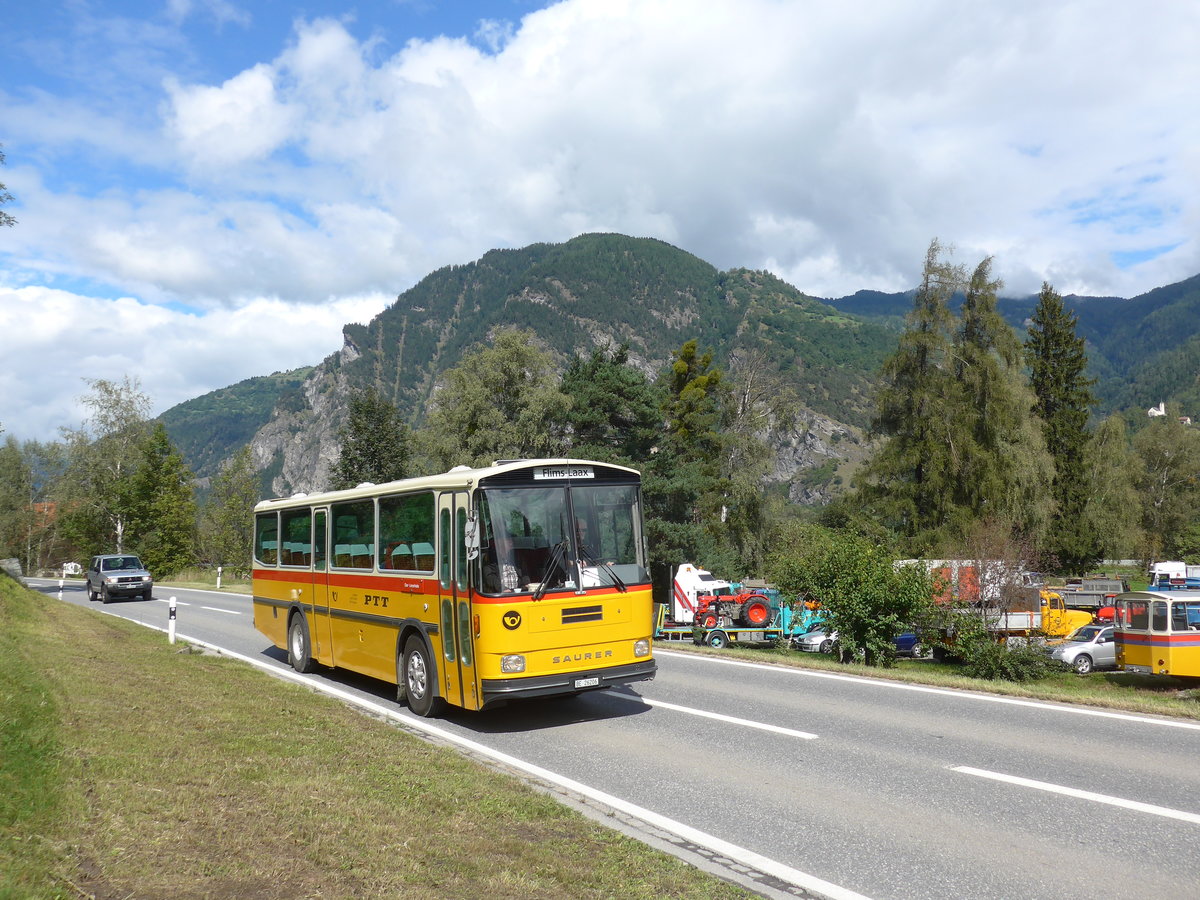 (184'973) - Schmid, Th�rishaus - BE 26'206 - Saurer/T�scher (ex P 24'244) am 16. September 2017 in Cazis, B�ndner Arena