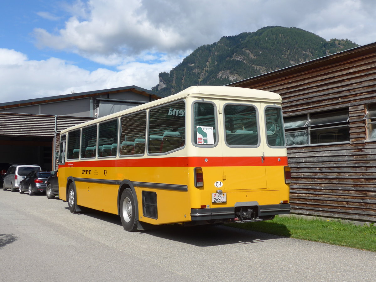 (184'982) - Schmid, Th�rishaus - BE 26'206 - Saurer/T�scher (ex P 24'244) am 16. September 2017 in Cazis, B�ndner Arena