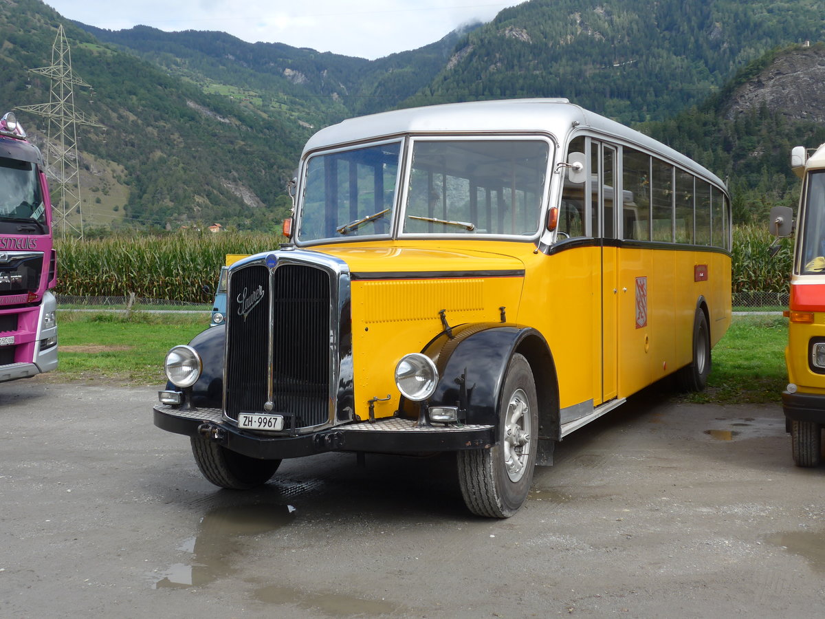 (185'001) - Wegm�ller, Attikon - ZH 9967 - Saurer/Hess (ex P 24'531; ex P 1375) am 16. September 2017 in Cazis, B�ndner Arena