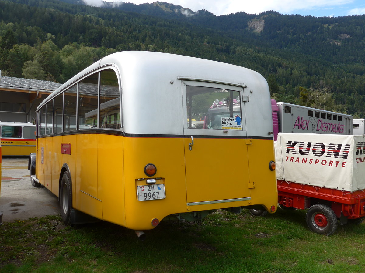 (185'005) - Wegm�ller, Attikon - ZH 9967 - Saurer/Hess (ex P 24'531; ex P 1375) am 16. September 2017 in Cazis, B�ndner Arena