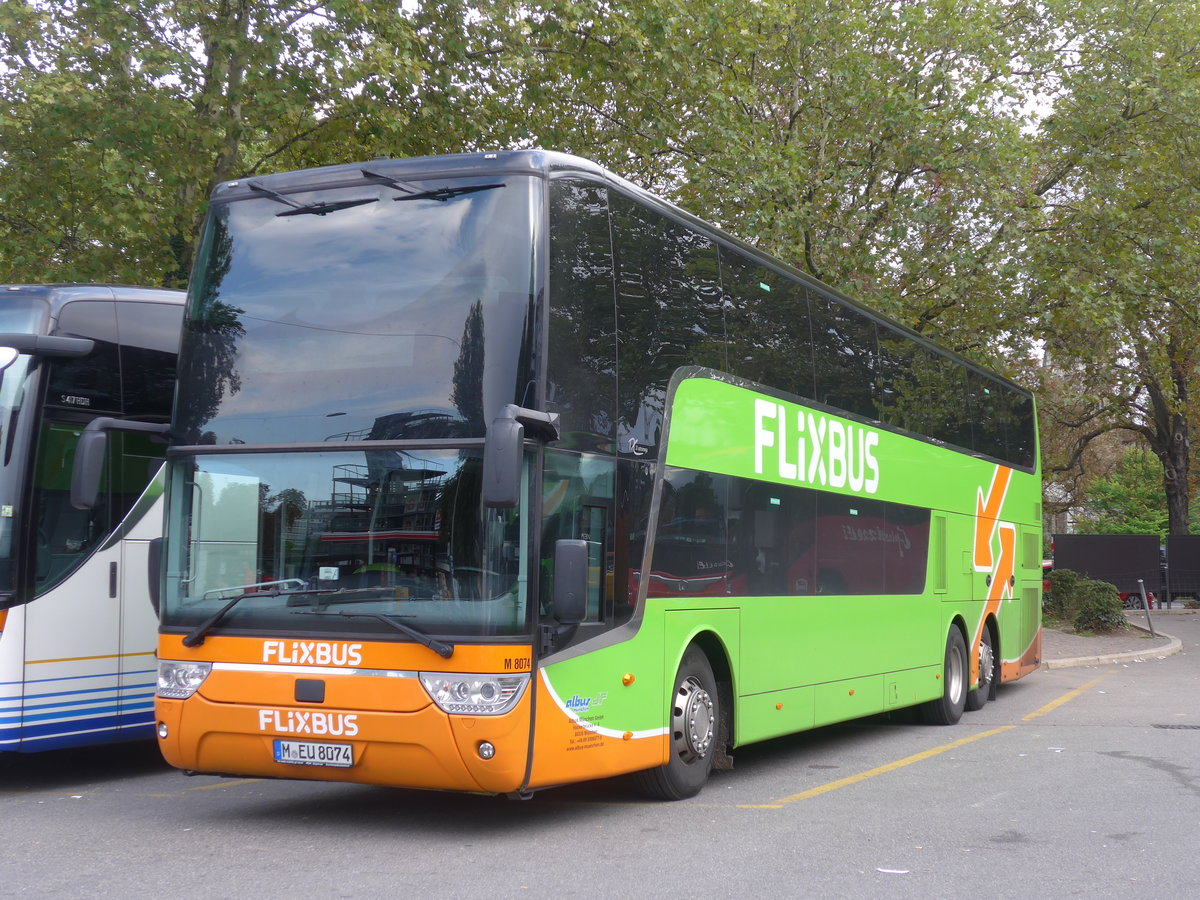 (185'061) - Aus Deutschland: Albus, M�nchen - Nr. M8074/M-EU 8075 - Scania am 16. September 2017 in Z�rich, Sihlquai