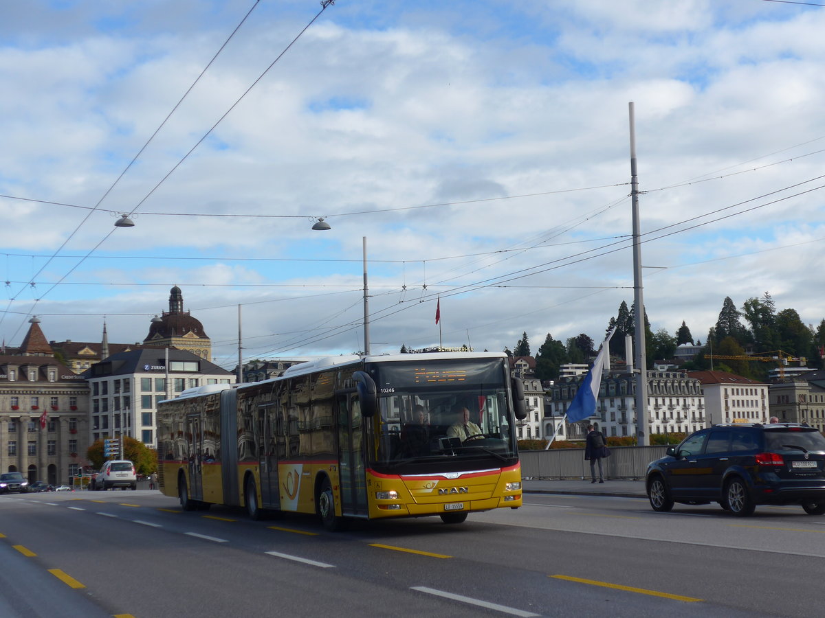 (185'143) - Bucheli, Kriens - Nr. 26/LU 15'559 - MAN am 18. September 2017 in Luzern, Bahnhofbr�cke