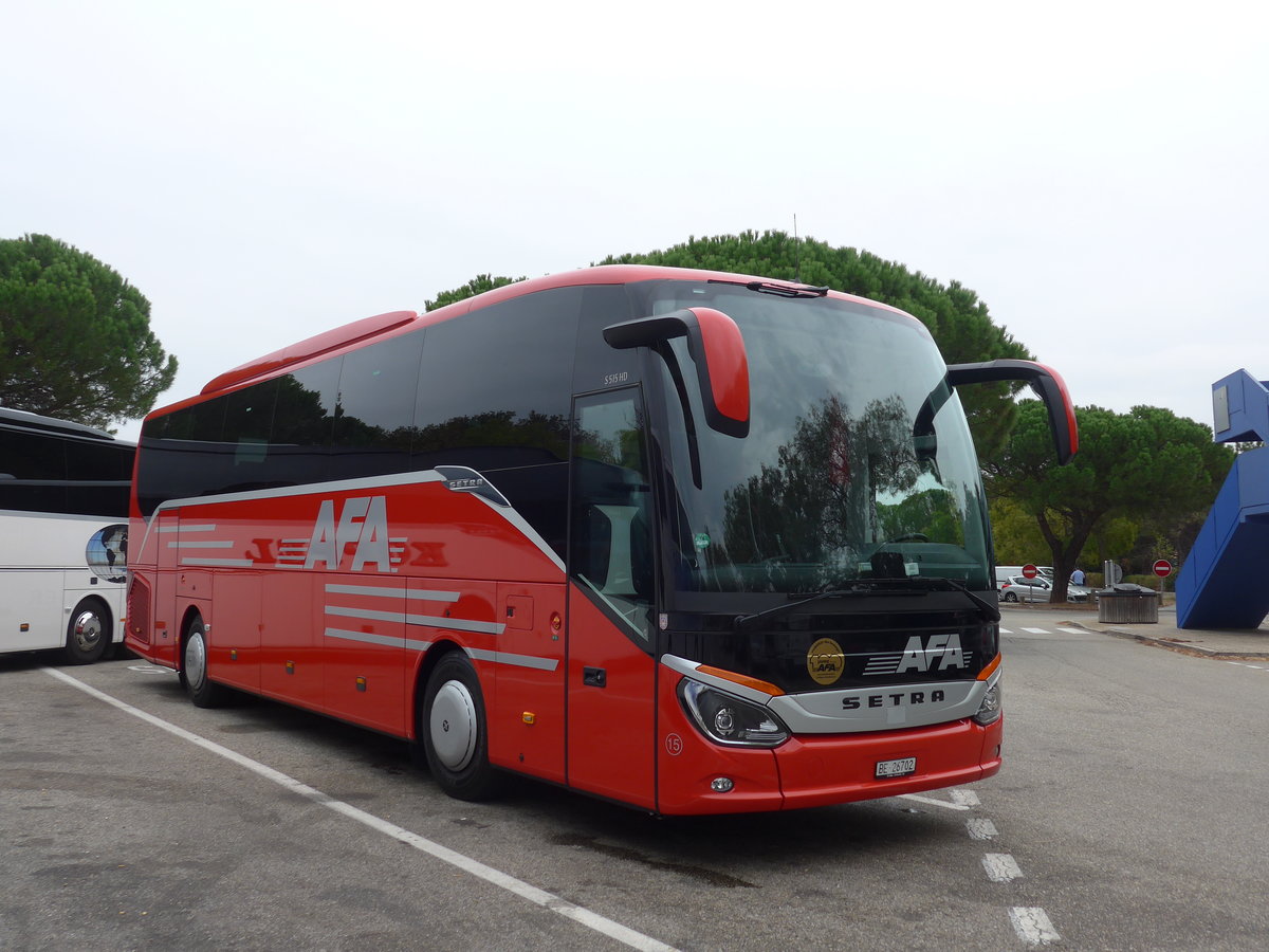 (185'721) - Aus der Schweiz: AFA Adelboden - Nr. 15/BE 26'702 - Setra am 30. September 2017 in Mont�limar, Rastst�tte