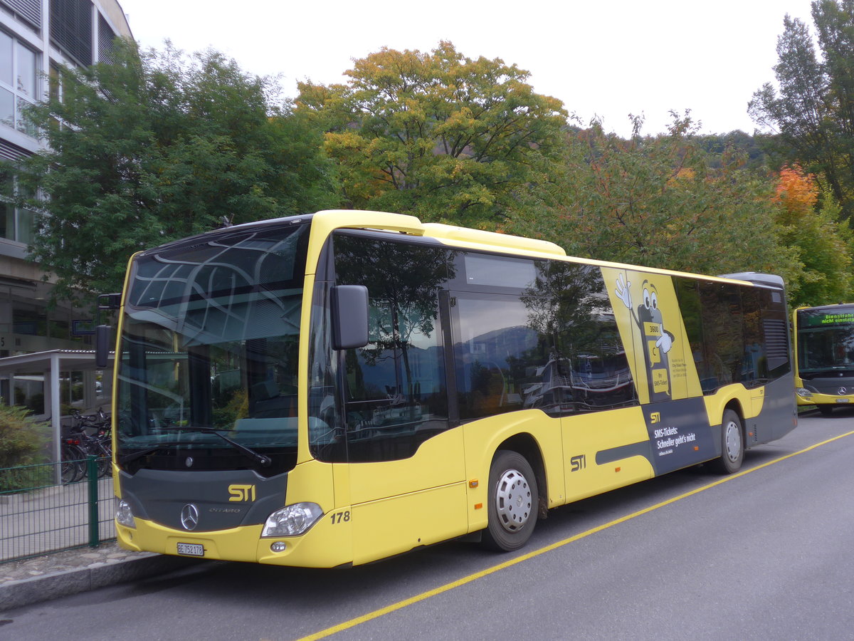 (185'743) - STI Thun - Nr. 178/BE 752'178 - Mercedes am 2. Oktober 2017 bei der Schiffl�ndte Thun