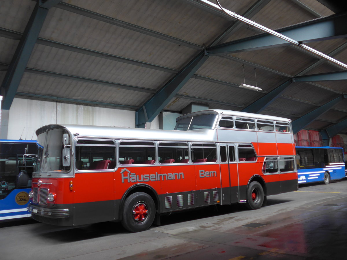 (185'802) - H�uselmann, Bern - Nr. 26/BE 9475 - FBW/Vetter-R&J Anderthalbdecker (ex AFA Adelboden Nr. 9) am 8. Oktober 2017 in Adelboden, Busstation