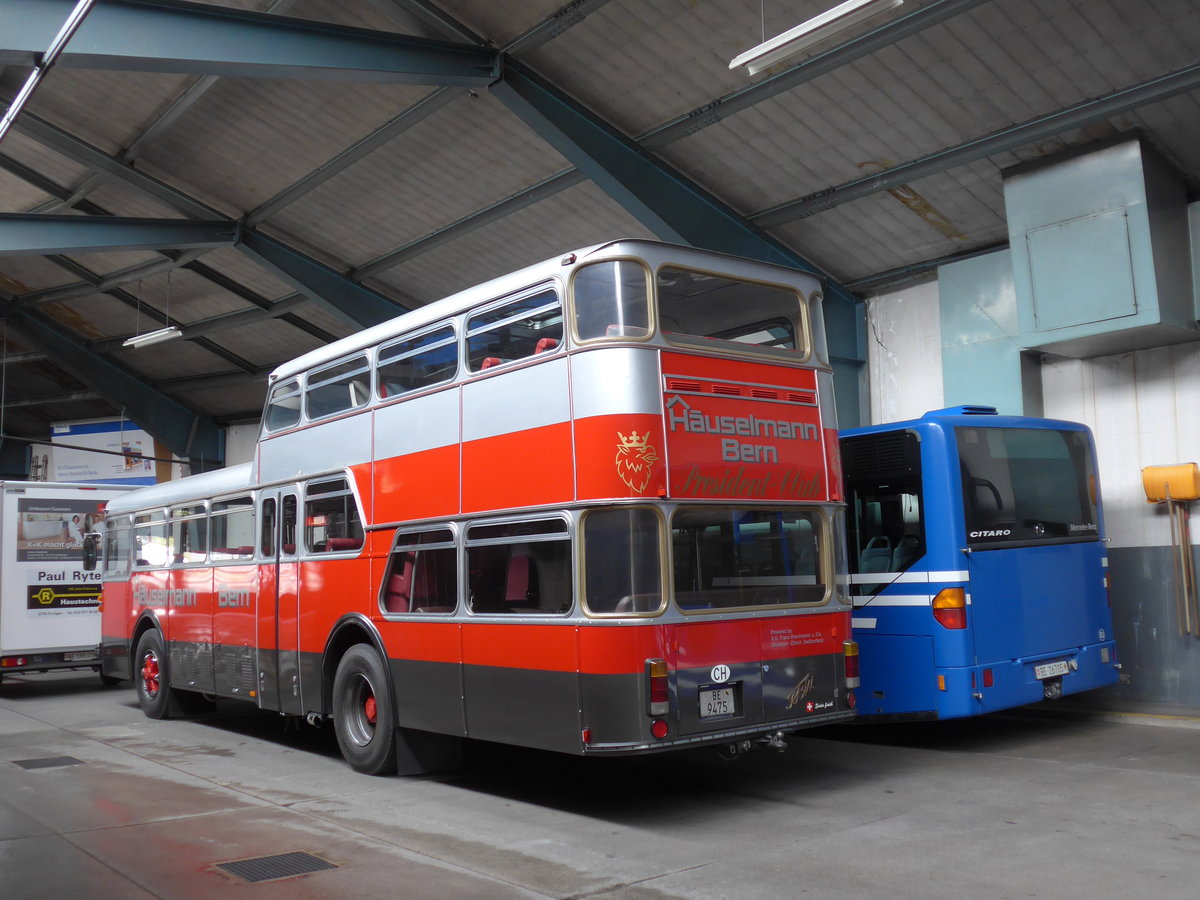 (185'806) - H�uselmann, Bern - Nr. 26/BE 9475 - FBW/Vetter-R&J Anderthalbdecker (ex AFA Adelboden Nr. 9) am 8. Oktober 2017 in Adelboden, Busstation