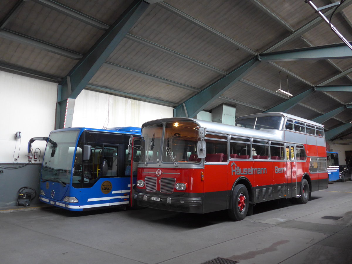 (185'817) - H�uselmann, Bern - Nr. 26/BE 9475 - FBW/Vetter-R&J Anderthalbdecker (ex AFA Adelboden Nr. 9) am 8. Oktober 2017 in Adelboden, Busstation