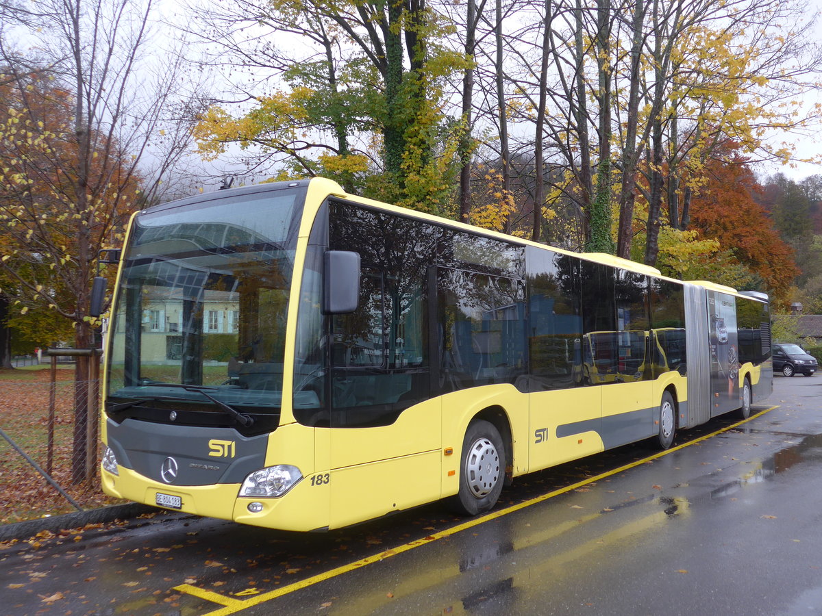 (186'264) - STI Thun - Nr. 183/BE 804'183 - Mercedes am 6. November 2017 bei der Schiffl�ndte Thun