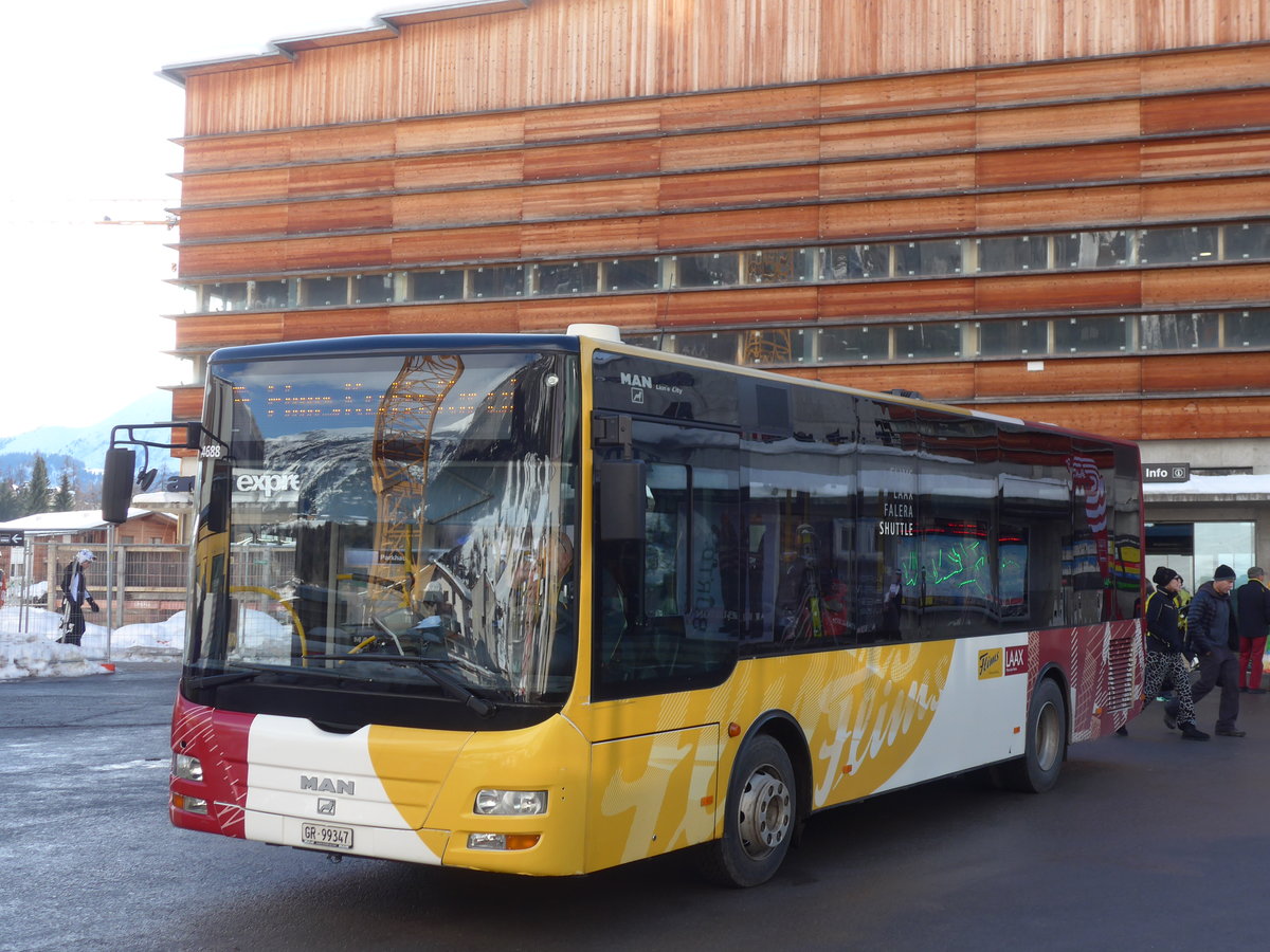 (187'388) - Stuppan, Flims - GR 99'347 - MAN/G�ppel am 26. Dezember 2017 in Flims, Bergbahnen