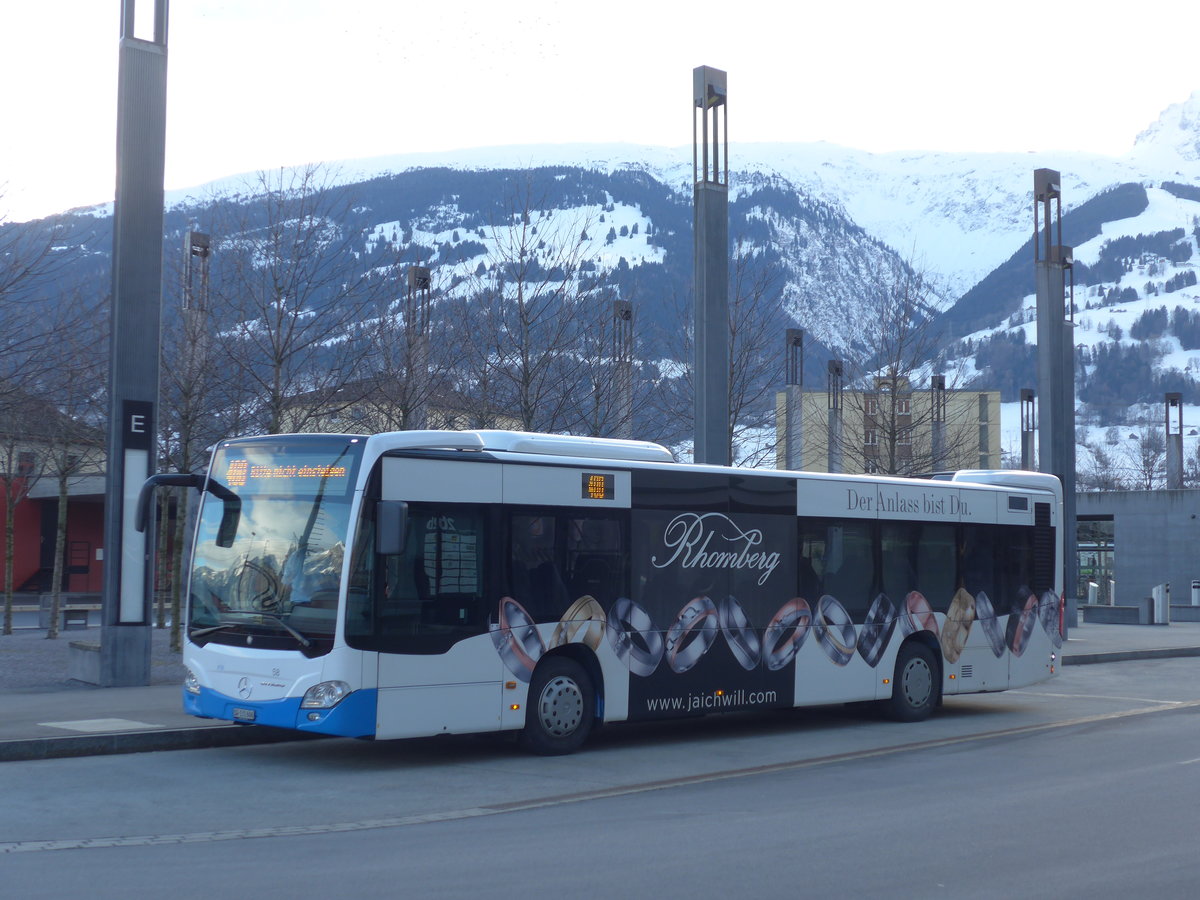 (187'437) - RTB Altst�tten - Nr. 58/SG 131'606 - Mercedes am 26. Dezember 2017 beim Bahnhof Sargans