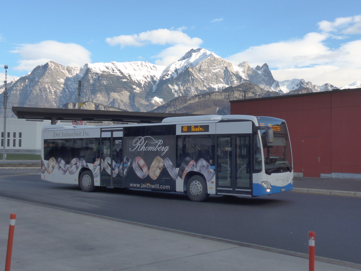(187'439) - RTB Altst�tten - Nr. 58/SG 131'606 - Mercedes am 26. Dezember 2017 beim Bahnhof Sargans