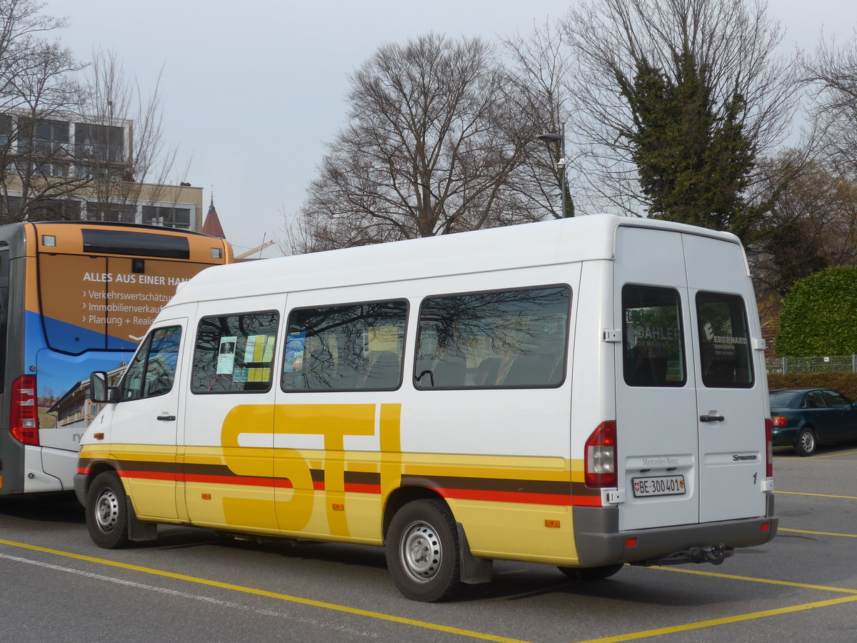 (188'278) - STI Thun - Nr. 1/BE 300'401 - Mercedes am 5. Februar 2018 bei der Schiffl�ndte Thun