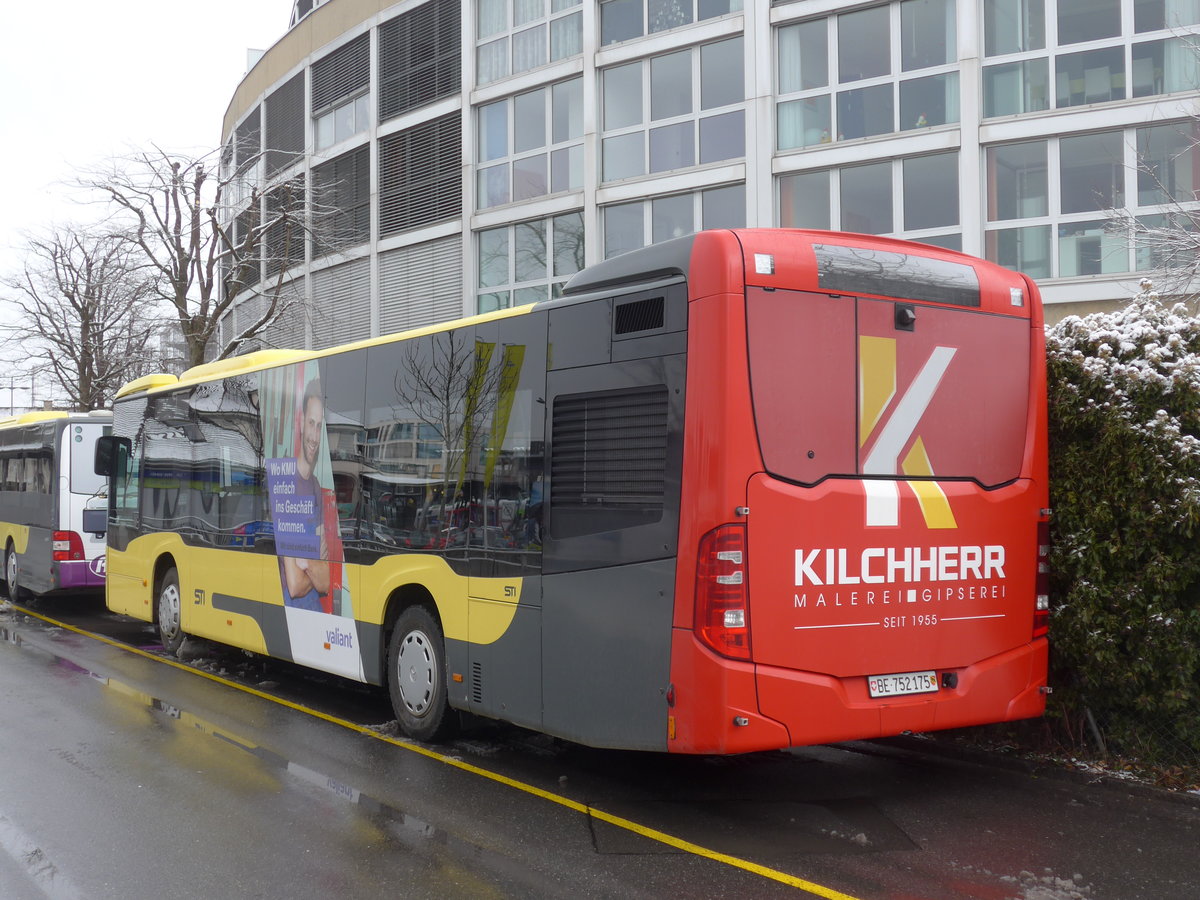 (188'454) - STI Thun - Nr. 175/BE 752'175 - Mercedes am 12. Februar 2018 bei der Schiffl�ndte Thun