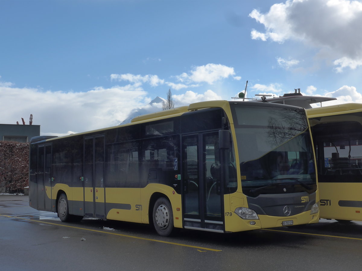 (188'489) - STI Thun - Nr. 179/BE 752'179 - Mercedes am 12. Februar 2018 bei der Schiffl�ndte Thun