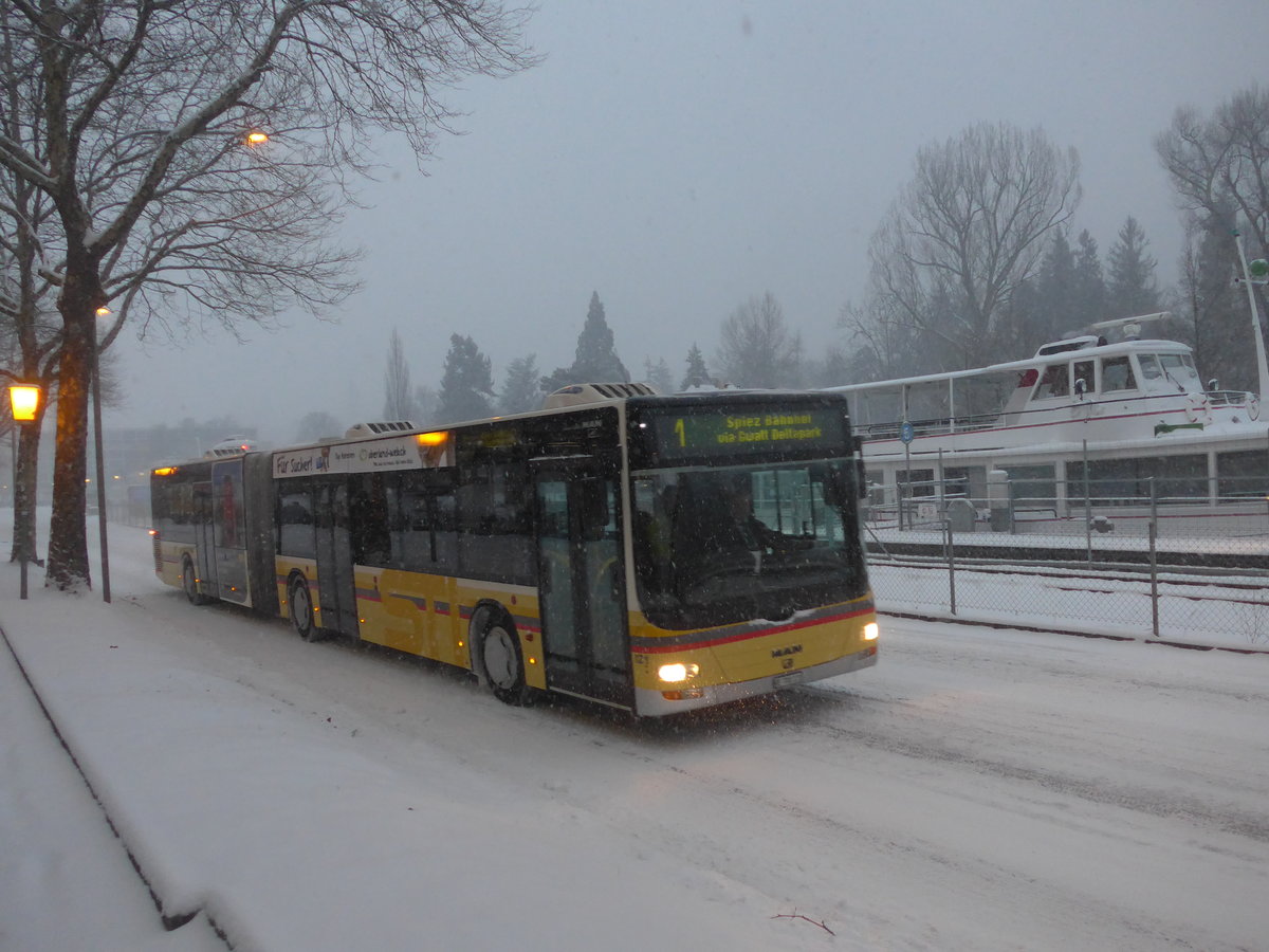 (188'972) - STI Thun - Nr. 121/BE 700'121 - MAN am 1. M�rz 2018 in Thun, Rosenau