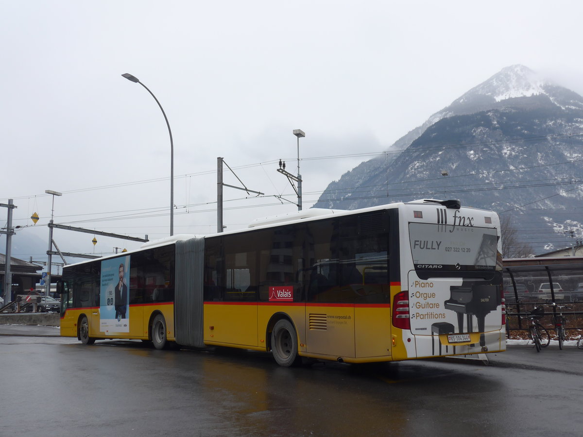 (189'026) - Buchard, Leytron - VS 104'344 - Mercedes am 3. M�rz 2018 beim Bahnhof Martigny