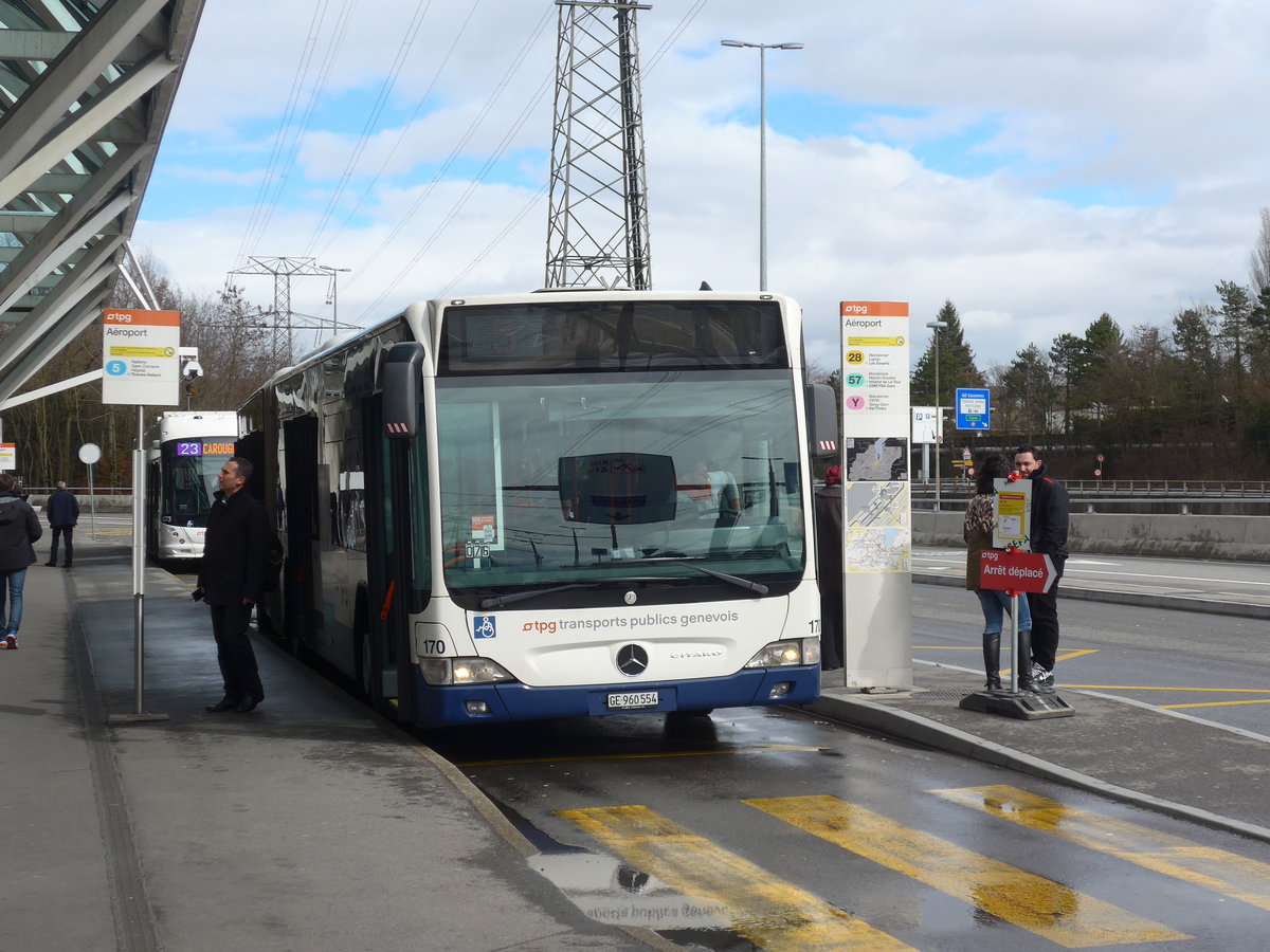 (189'267) - TPG Gen�ve - Nr. 170/GE 960'554 - Mercedes am 12. M�rz 2018 in Gen�ve, A�roport