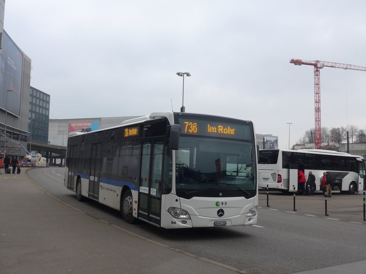 (189'575) - Welti-Furrer, Bassersdorf - Nr. 94/ZH 661'194 - Mercedes am 19. M�rz 2018 in Z�rich, Flughafen