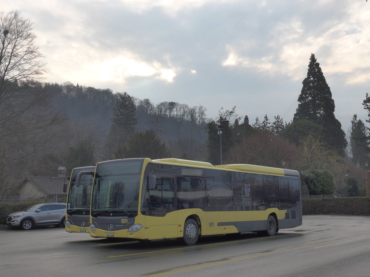 (189'604) - STI Thun - Nr. 191/BE 804'191 - Mercedes am 26. M�rz 2018 bei der Schiffl�ndte Thun