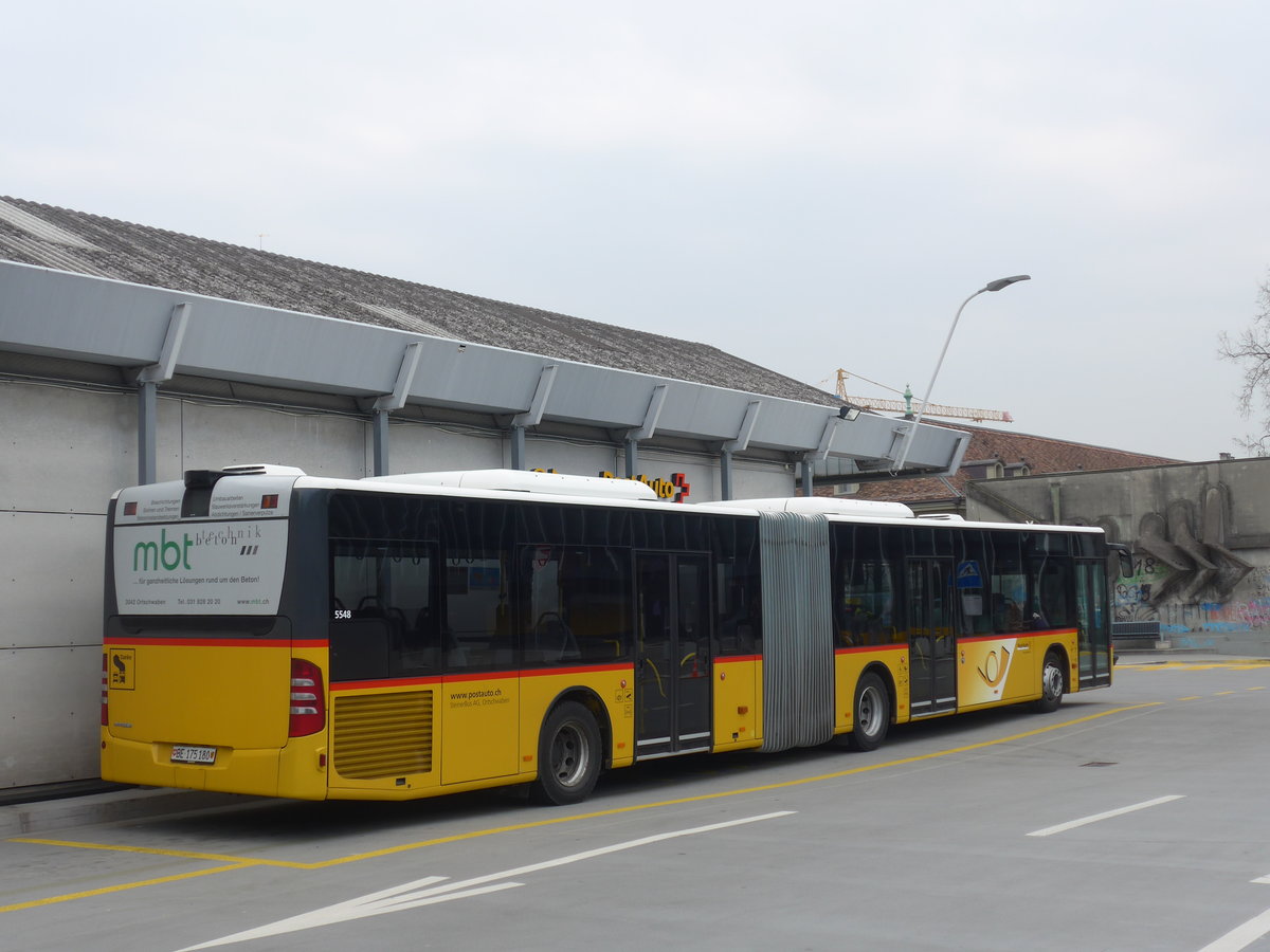 (189'610) - Steiner, Ortschwaben - Nr. 5/BE 175'180 - Mercedes am 26. M�rz 2018 in Bern, Postautostation