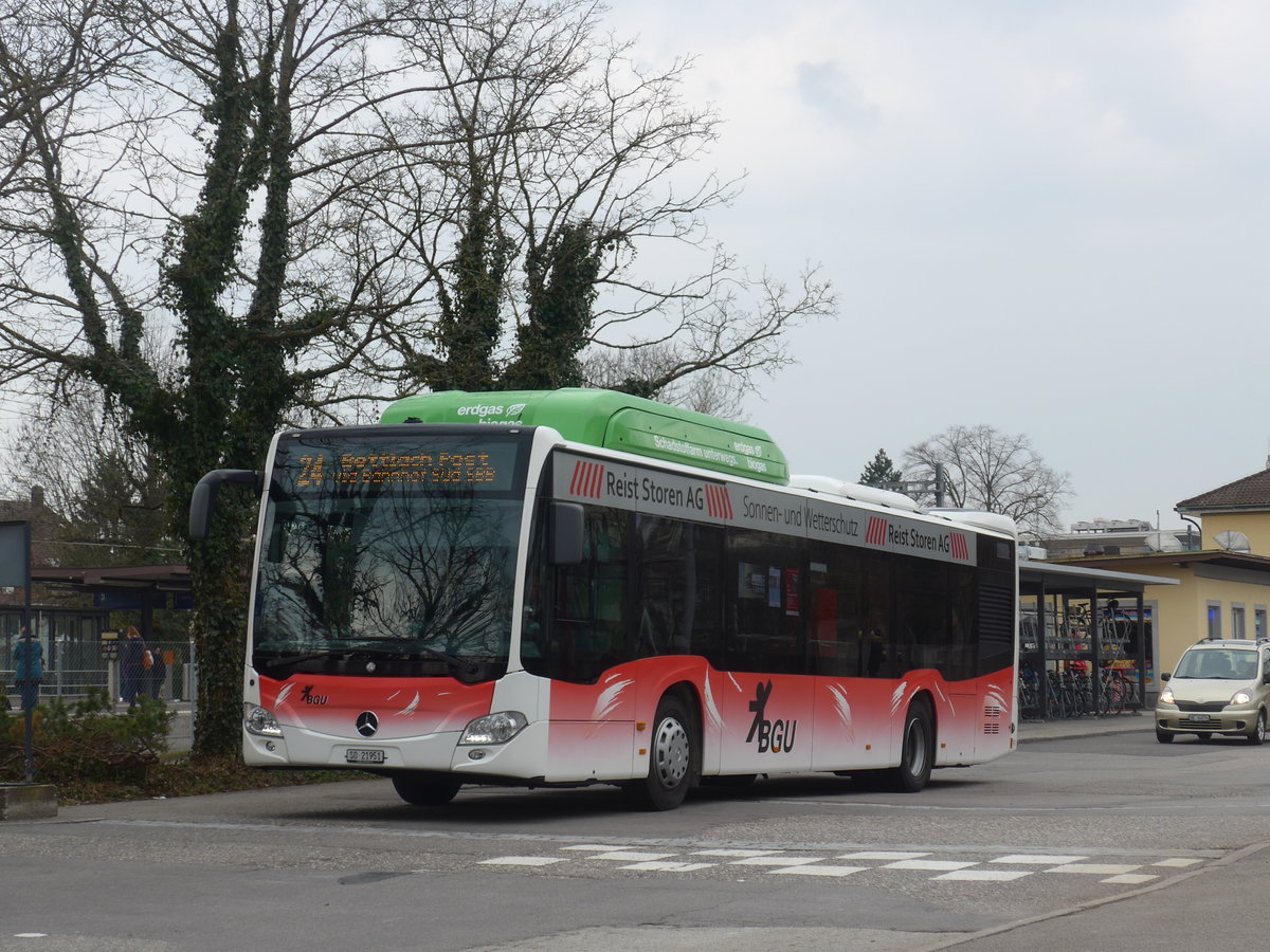(189'639) - BGU Grenchen - Nr. 29/SO 21'951 - Mercedes am 26. M�rz 2018 beim Bahnhof Grenchen S�d