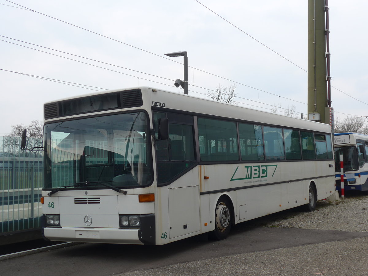 (189'647) - MBC Morges - Nr. 46 - Mercedes am 26. M�rz 2018 beim Bahnhof Bellach