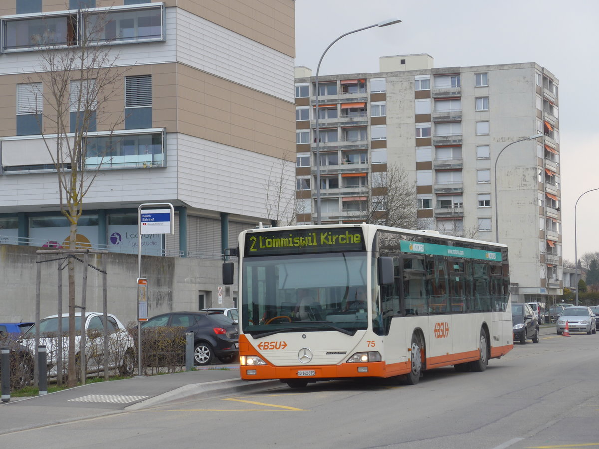 (189'651) - BSU Solothurn - Nr. 75/SO 142'075 - Mercedes am 26. M�rz 2018 beim Bahnhof Bellach
