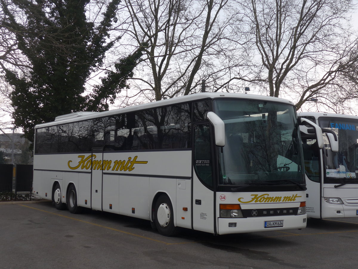 (189'673) - Aus Deutschland: Morent, Ofterschwang - Nr. 34/OA-KM 634 - Setra am 26. M�rz 2018 in Z�rich, Sihlquai