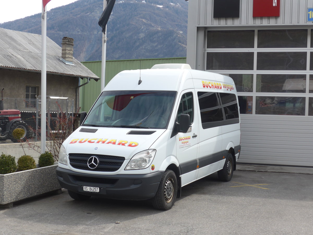 (189'729) - Buchard, Leytron - Nr. 87/VS 84'257 - Mercedes am 30. M�rz 2018 in Leytron, Garage