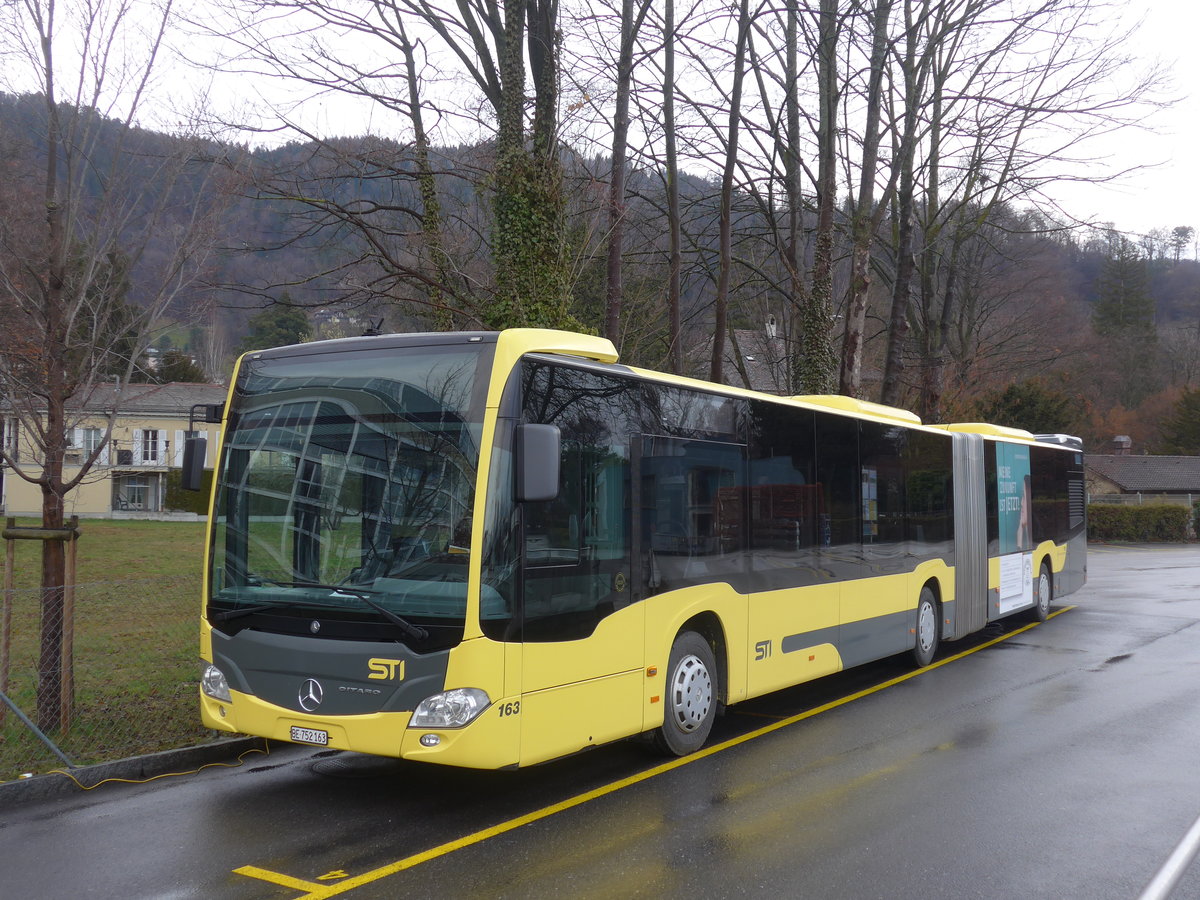 (189'788) - STI Thun - Nr. 163/BE 752'163 - Mercedes am 1. April 2018 bei der Schiffl�ndte Thun