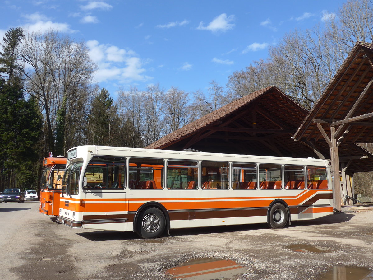 (190'033) - Wegm�ller, Oberburg - BE 399'675 - FBW/R&J (ex Bamert, Wollerau) am 7. April 2018 in Oberburg, Ziegelgut