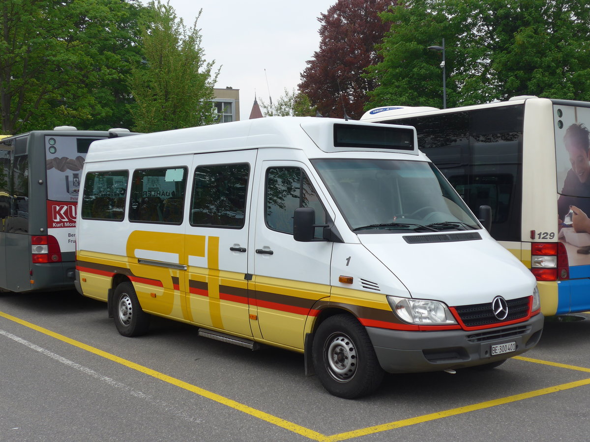 (192'311) - STI Thun - Nr. 1/BE 300'401 - Mercedes am 4. Mai 2018 bei der Schiffl�ndte Thun