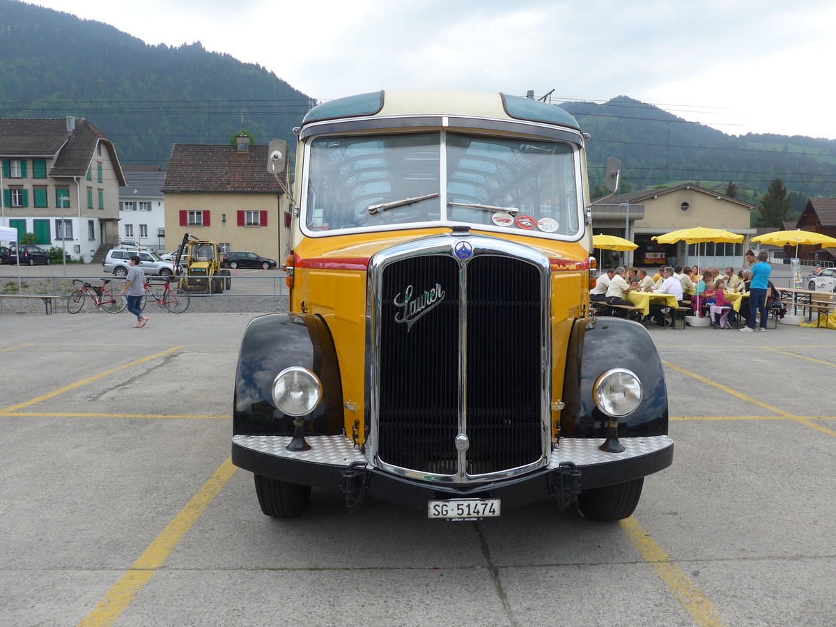 (192'776) - Altherr, Nesslau - SG 51'474 - Saurer/T�scher (ex Buchli, Versam) am 5. Mai 2018 in Nesslau, Hauptstrasse