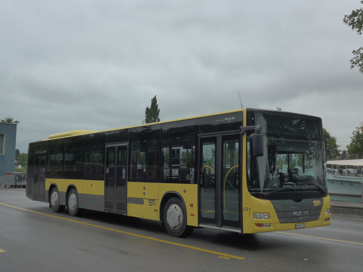 (193'009) - STI Thun - Nr. 131/BE 801'131 - MAN am 13. Mai 2018 bei der Schiffl�ndte Thun