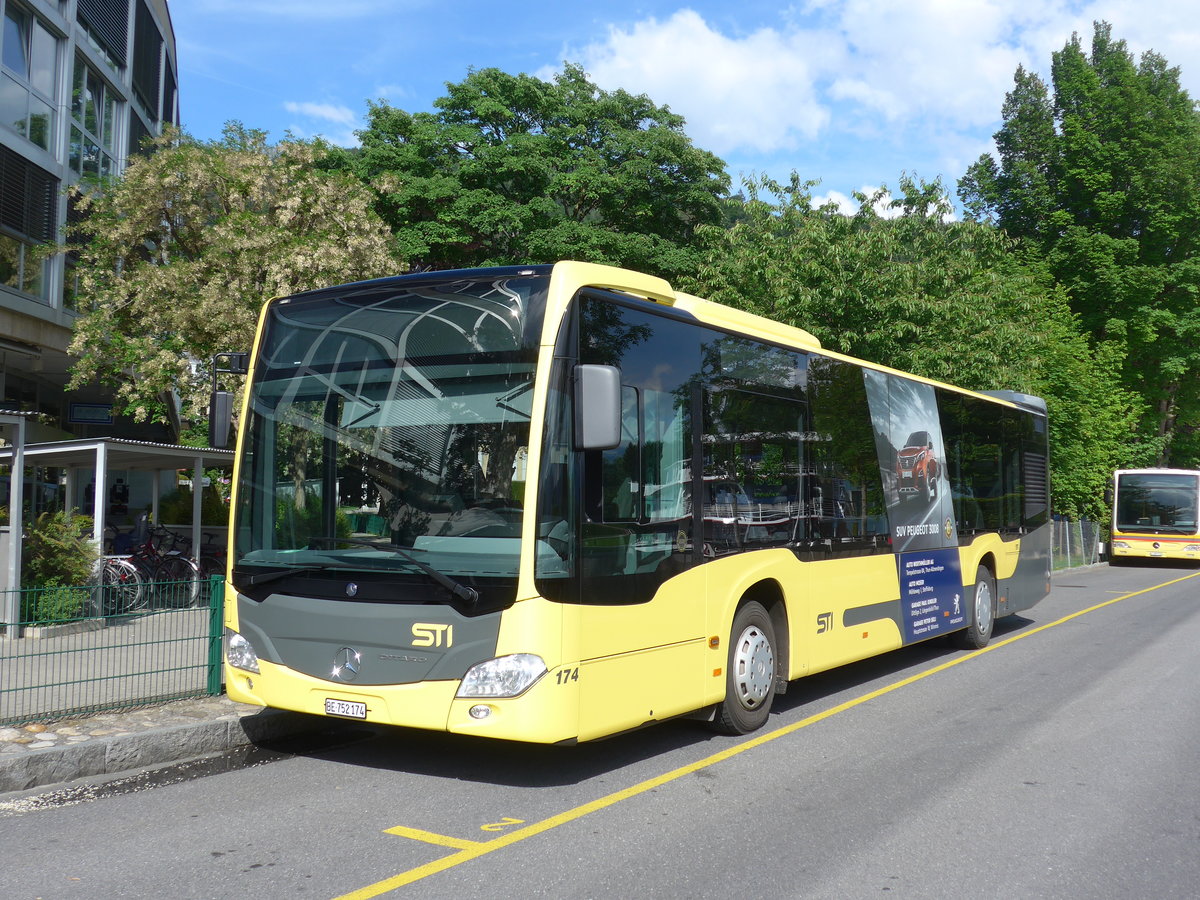 (193'339) - STI Thun - Nr. 174/BE 752'174 - Mercedes am 21. Mai 2018 bei der Schiffl�ndte Thun