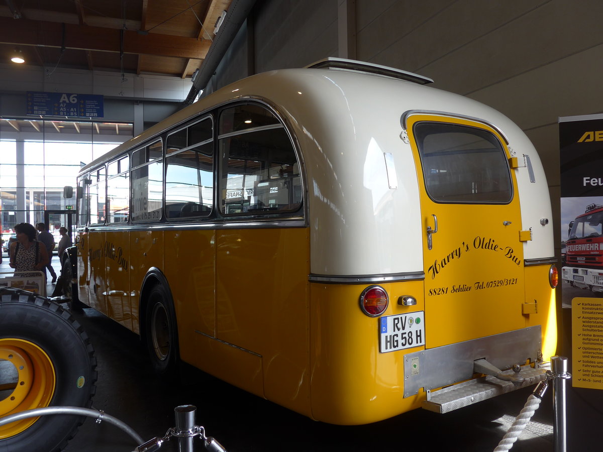 (193'412) - Gmeinder, Schlier - RV-HG 58H - FBW/Krapf (ex Graf, CH-Buchs; ex Hollenstein, CH-M�hlr�ti) am 26. Mai 2018 in Friedrichshafen, Messe