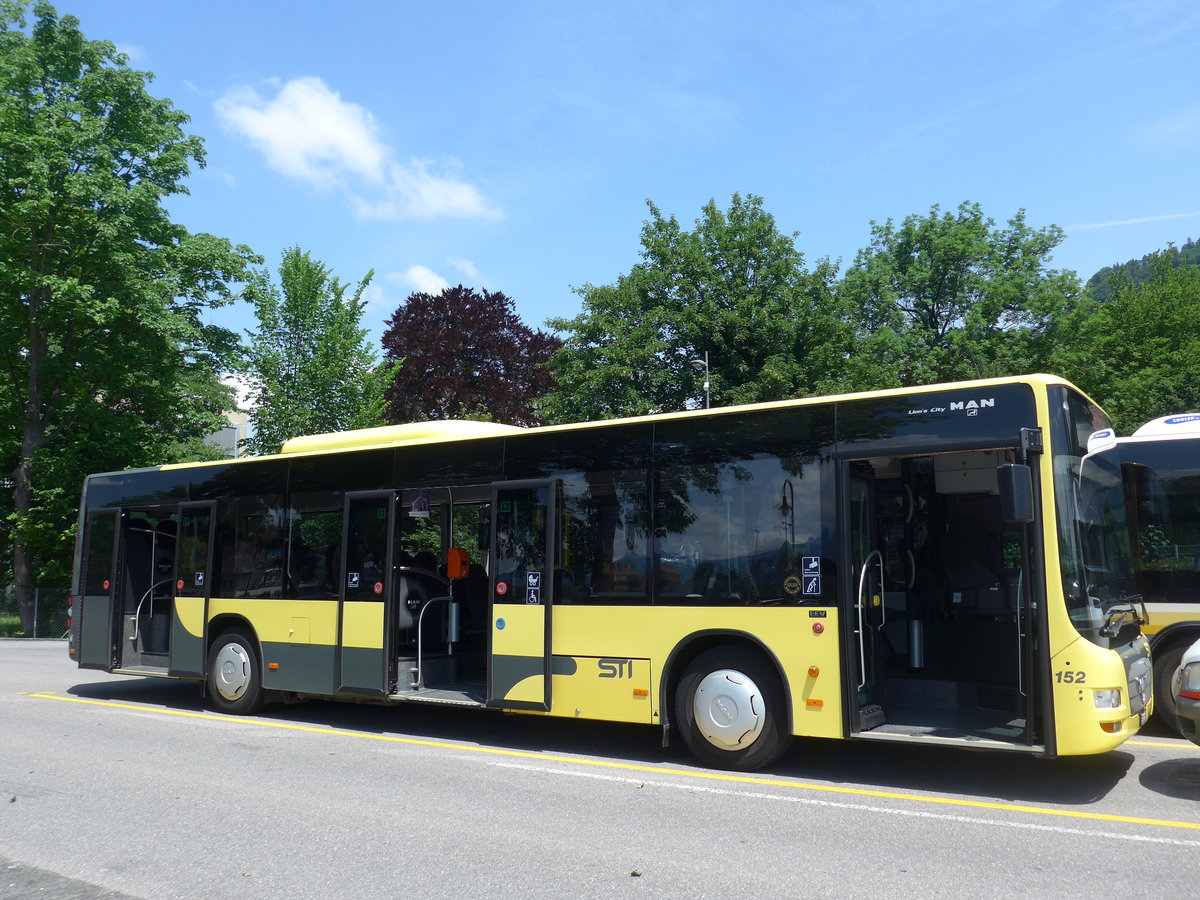 (193'636) - STI Thun - Nr. 152/BE 801'152 - MAN am 30. Mai 2018 bei der Schiffl�ndte Thun